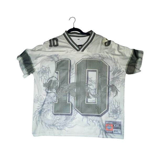Dragon Football Jersey | Brand State XXL (Fits L) | Asian-Inspired | NWOT - Picture 1 of 7